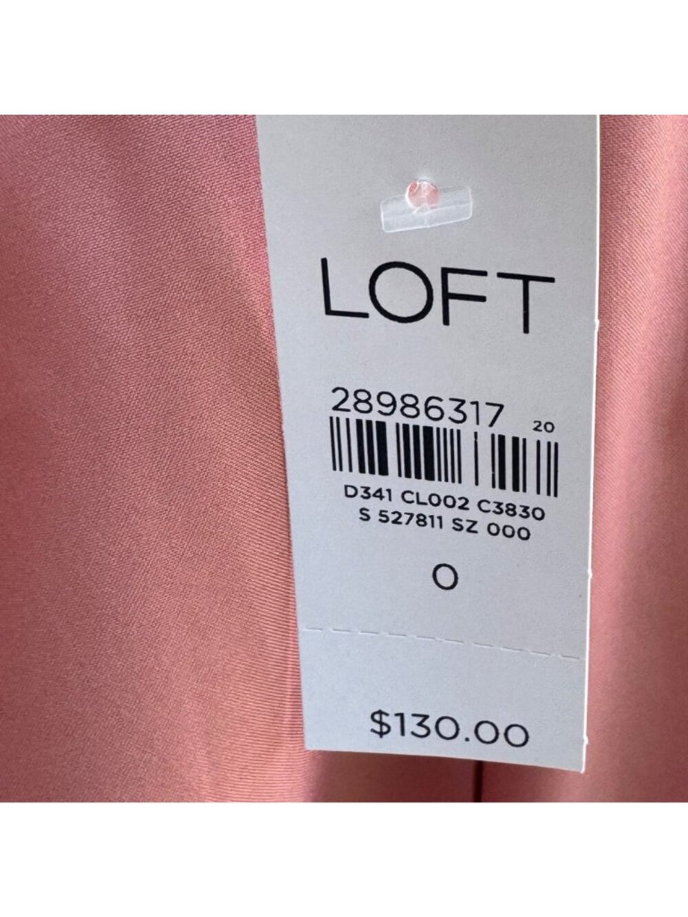 Loft Womens Peach Blazer Size M Lightweight Rayon/Nylon Blend Career New - Picture 2 of 16